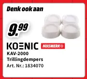 Promotie: KOENIC KAV-2000 Trillingdempers