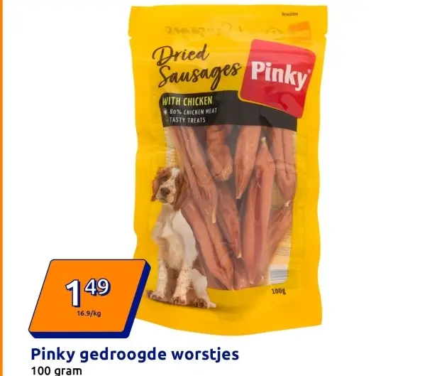 Aanbieding: Pinky gedroogde worstjes