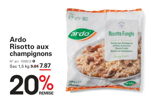 Offre: Risotto aux champignons