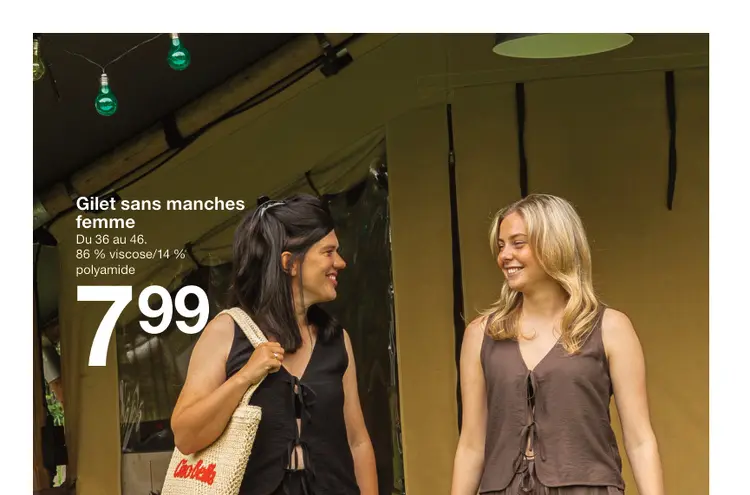 Offre: Gilet sans manches femme