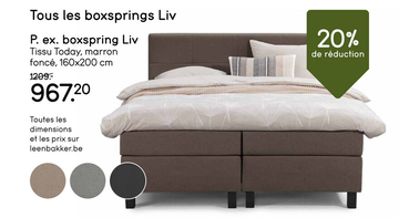 Offre: boxspring Liv