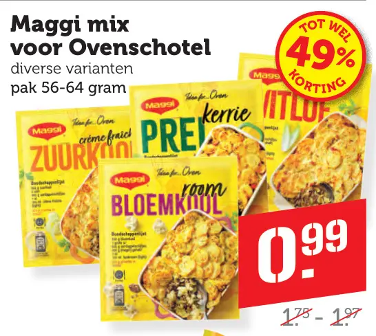 Aanbieding: Maggi mix voor Ovenschotel