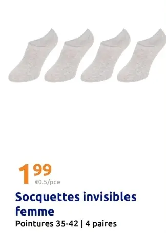 Offre: Socquettes invisibles