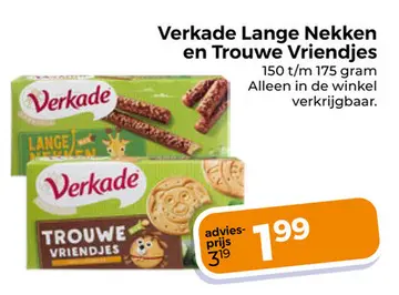 Aanbieding: Verkade Lange Nekken en Trouwe Vriendjes