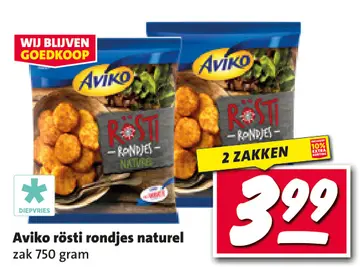 Aanbieding: Aviko rösti rondjes naturel