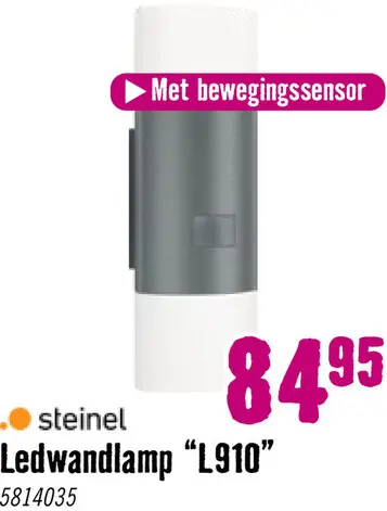 Aanbieding: LED Buitenlamp met sensor L910S antraciet