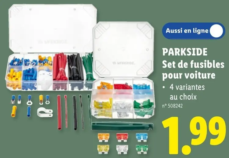 Offre: PARKSIDE Set de fusibles pour voiture
