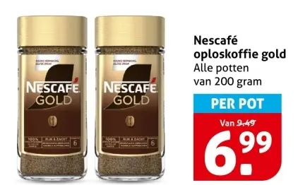 Aanbieding: Oploskoffie gold