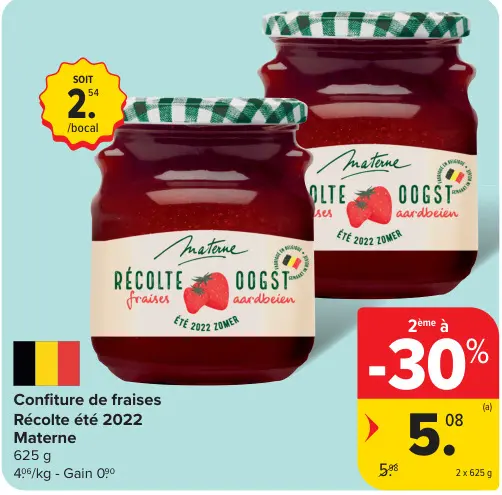 Offre: Confiture de fraises Récolte été 2022