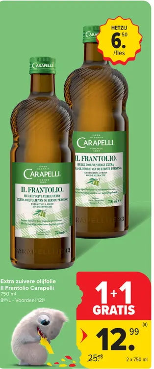 Promotie: Extra zuivere olijfolie Il Frantolio