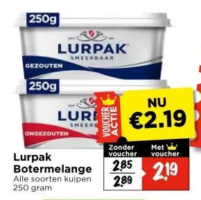 Aanbieding: Lurpak Botermelange