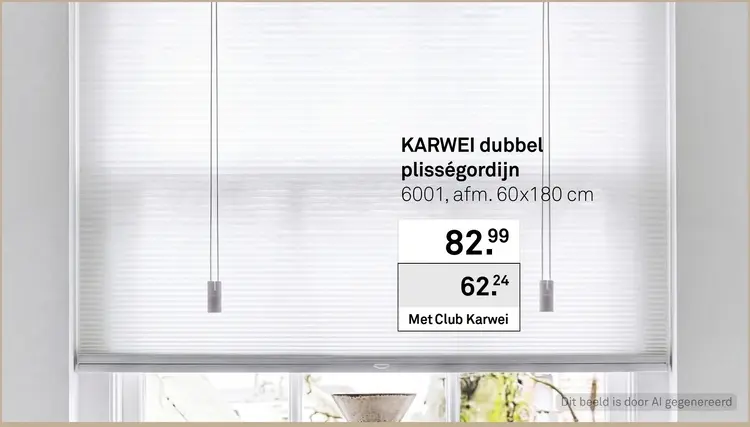 Aanbieding: KARWEI dubbel plisségordijn