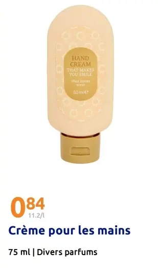 Offre: Crème pour les mains