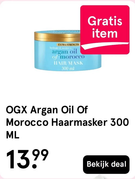 Aanbieding: Argan Oil Of Morocco Haarmasker