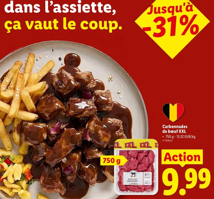 Offre: Carbonnades de bœuf XXL