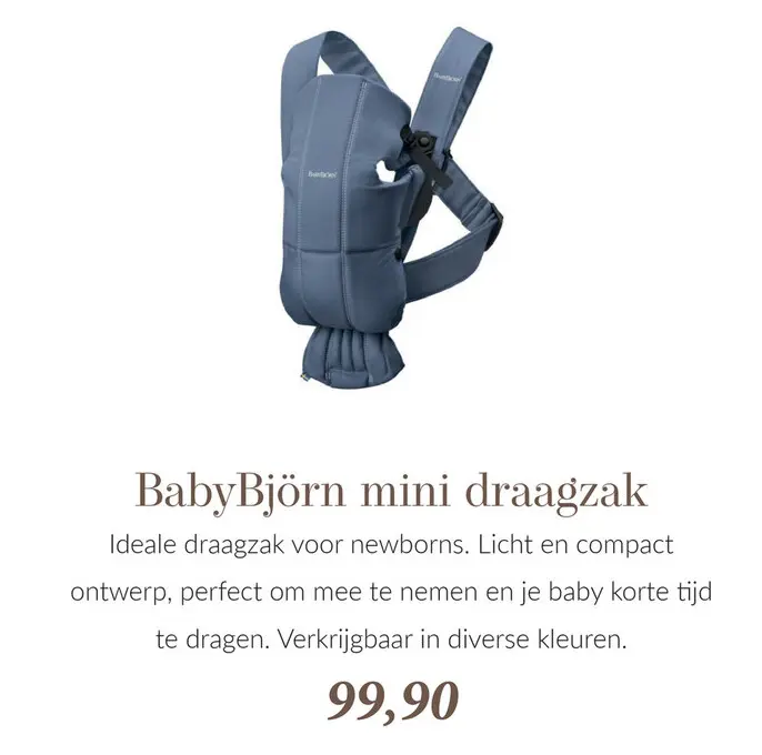 Aanbieding: Mini draagzak