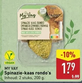 Aanbieding: Spinazie-kaas rondo's