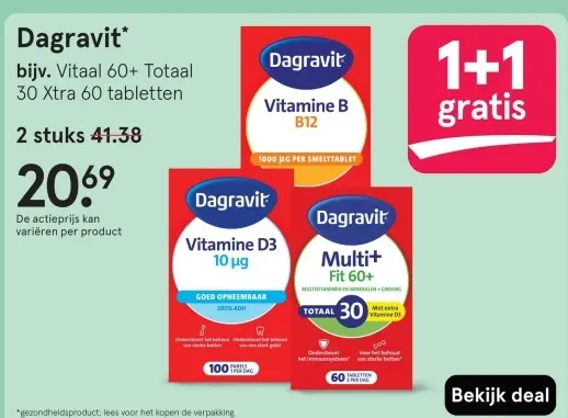 Aanbieding: Vitaal 60+ Totaal Xtra tabletten