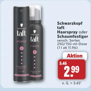 Aanbieding: Haarspray oder Schaumfestiger