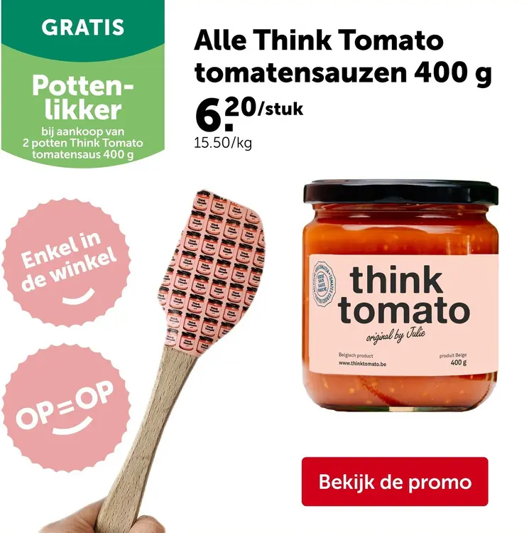 Promotie: Think Tomato Think Tomato tomatensauzen