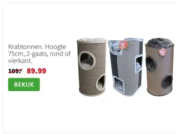 Aanbieding: Krabtonnen
