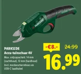 Aanbieding: Accu-tuinschaar 4V