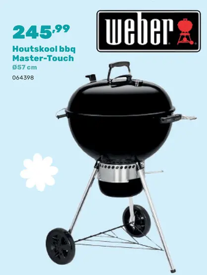 Promotie: Houtskool bbq Master-Touch