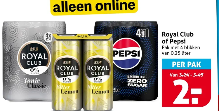 Aanbieding: Royal Club of Pepsi