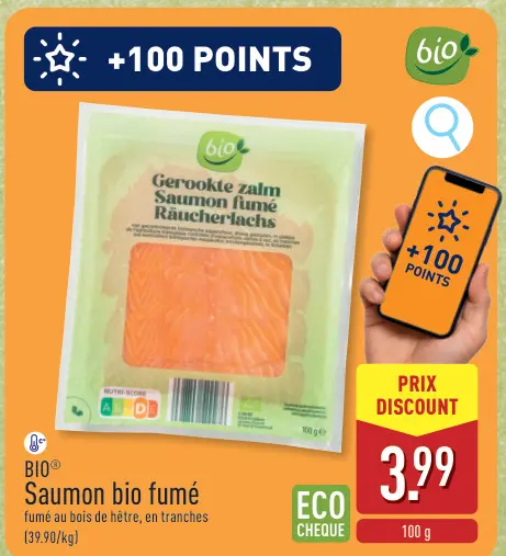 Offre: Saumon bio fumé