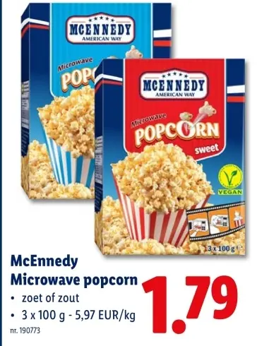 Promotie: Microwave popcorn