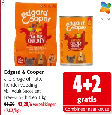 Promotie: Edgard & Cooper alle droge of natte hondenvoeding