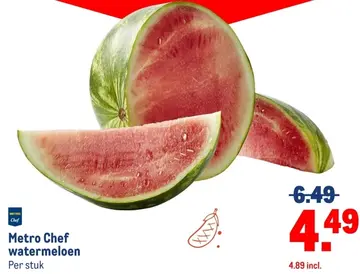 Aanbieding: Metro Chef watermeloen