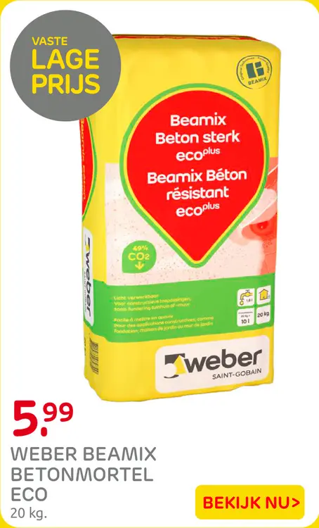 Aanbieding: Betonmortel eco
