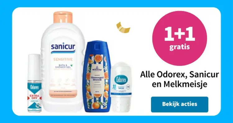 Aanbieding: Odorex, Sanicur en Melkmeisje