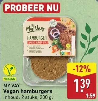 Aanbieding: Vegan hamburgers