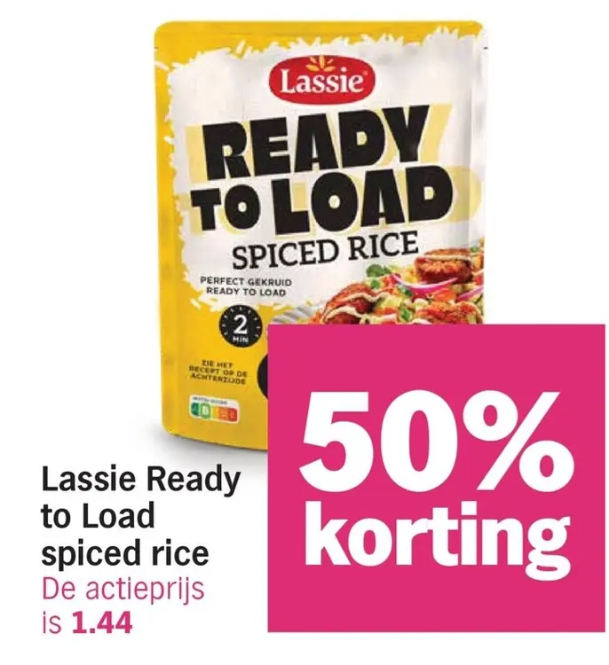 Aanbieding: Lassie Ready to Load spiced rice