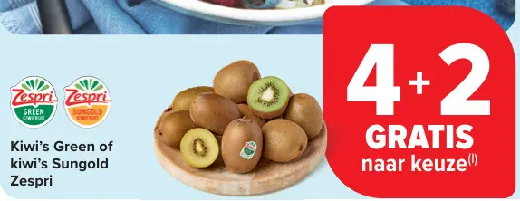 Promotie: Kiwi's Green of kiwi's Sungold