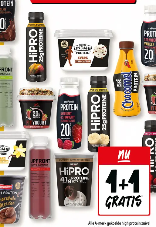 Aanbieding: Alle A-merk gekoelde high protein zuivel