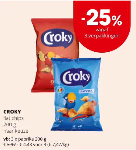 Promotie: Flat chips