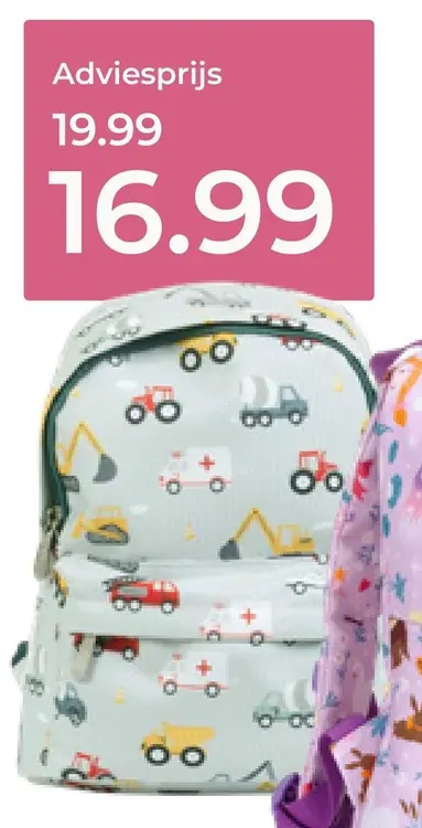 Aanbieding: A Little Lovely Company kinderrugtas groen