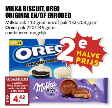 Aanbieding: Milka biscuit, Oreo original en/of enrobed