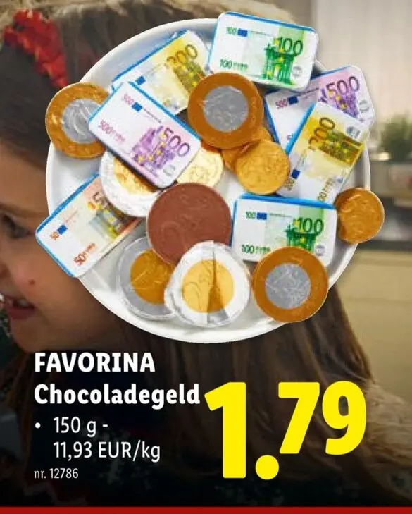 Promotie: Favorina Chocoladegeld