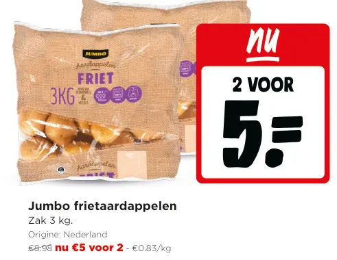 Promotie: frietaardappelen