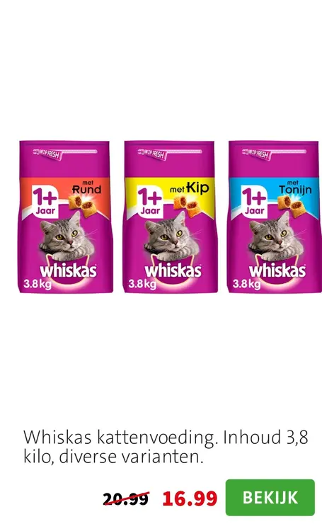 Aanbieding: Whiskas kattenvoeding