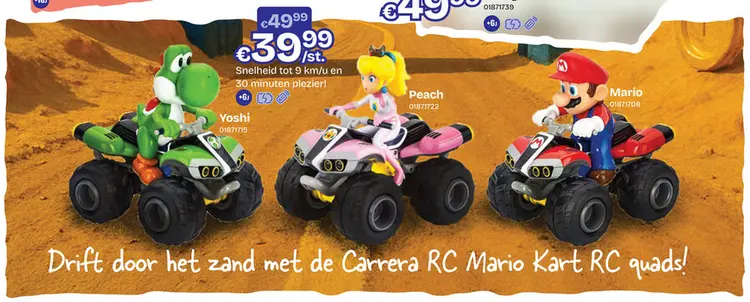 Aanbieding: Carrera RC Mario Kart RC quads