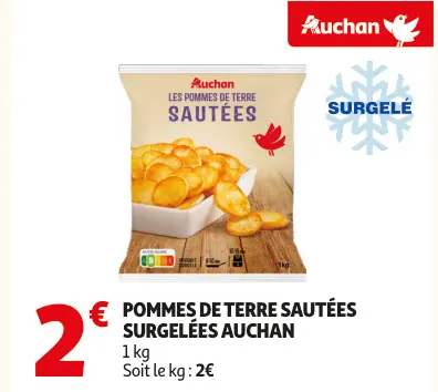 Promotie: Pommes de terre sautées surgelées
