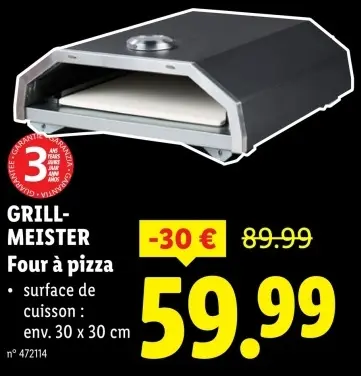 Offre: Four à pizza