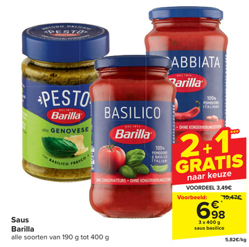 Aanbieding: saus basilico