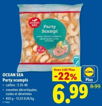 Offre: Party scampis