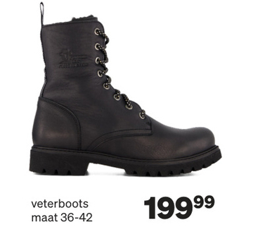 Aanbieding: Panama Jack Frisia B1 Veterboots zwart Leer